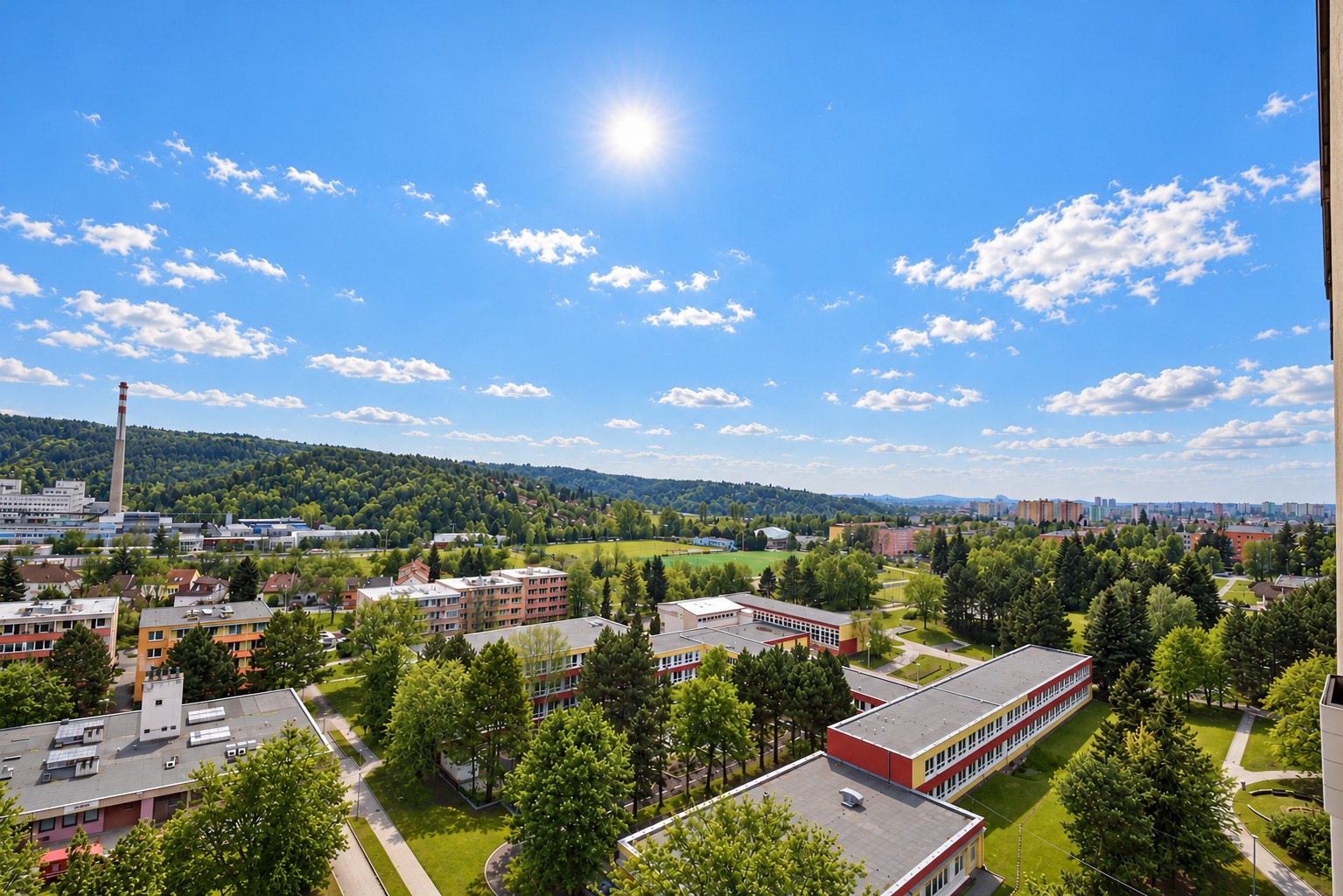 Byt 1+1, Brno – panoramatický výhled do okolí